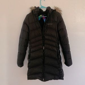 Marmot mid thigh length puffer